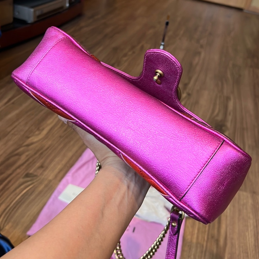 A116- 💯 % authentic Gucci limited Marmont shoulder bag - Picture 12 of 17